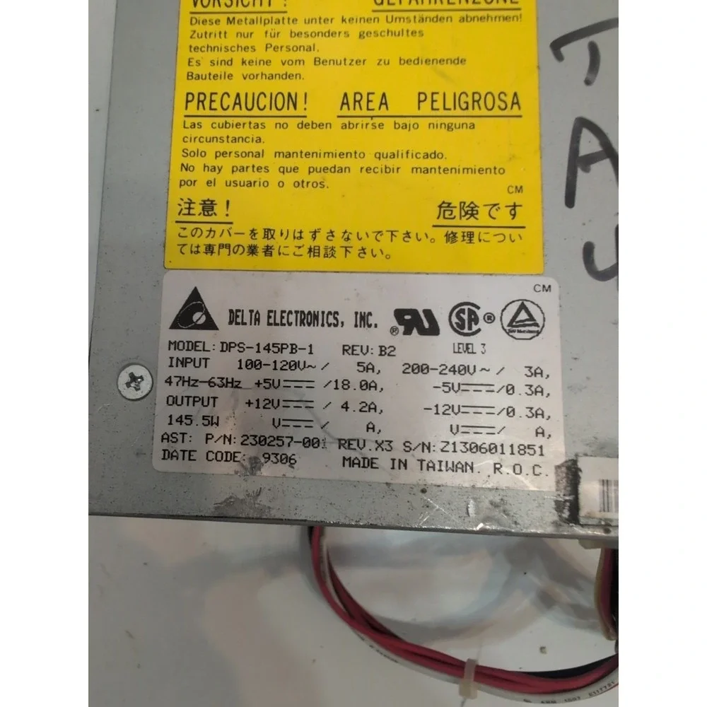 Delta Electronics DPS-145PB-1 Power Supply